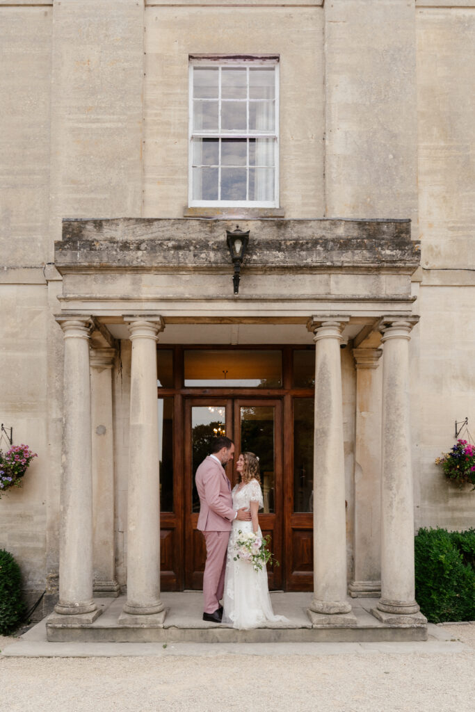 cocktail hour at Eastington park by Cotswolds wedding photographer