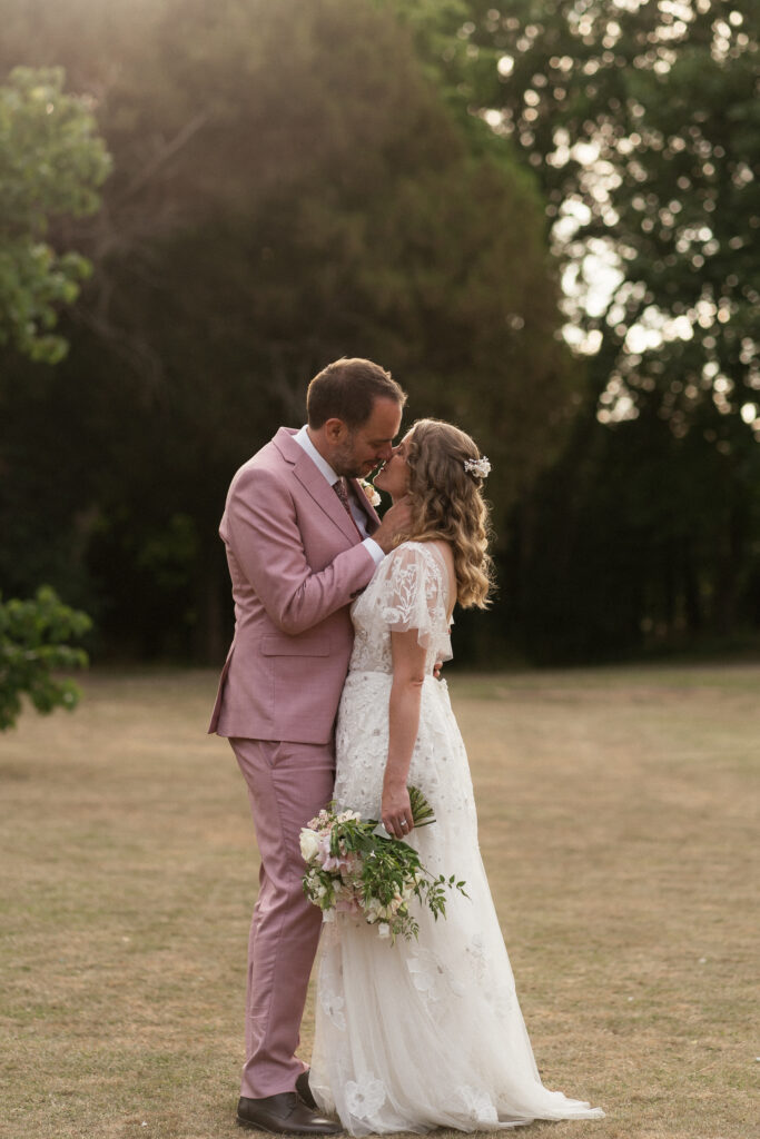 couple portraits at eastington park  by cotswolds wedding photographer