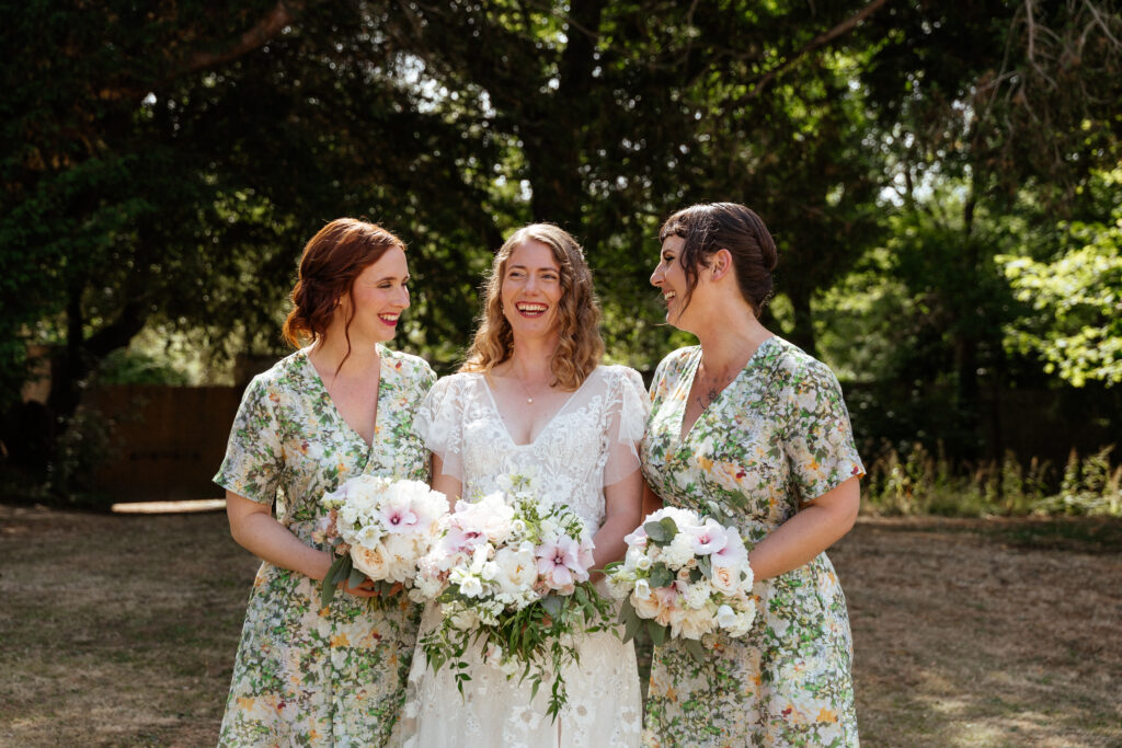 cocktail hour at Eastington park by Cotswolds wedding photographer