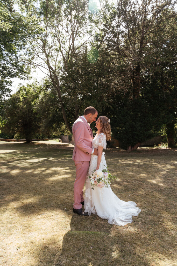 couple portraits at eastington park  by cotswolds wedding photographer
