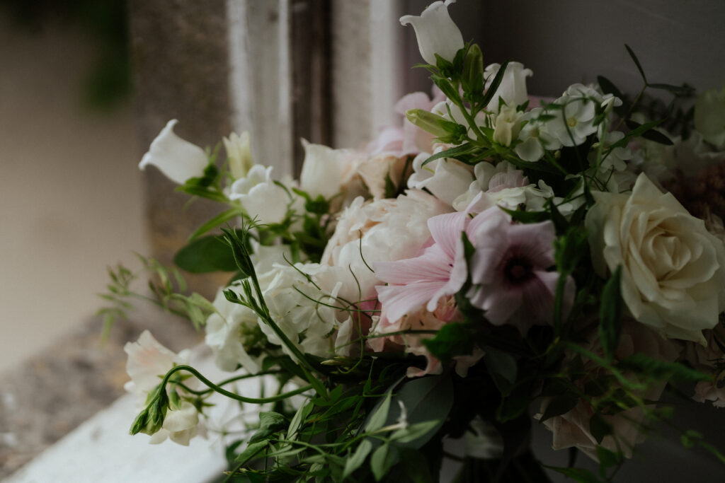 Bridal prep at Eastington park by Cotswolds wedding photographer