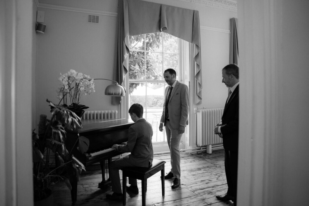 Bridal prep at Eastington park by Cotswolds wedding photographer