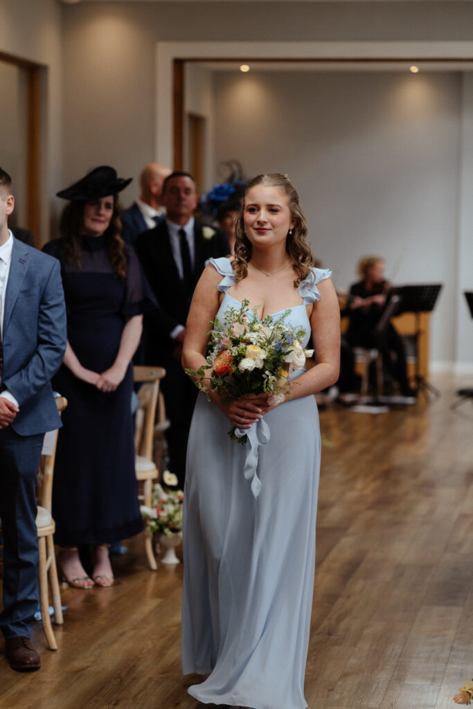 Bredenbury Court Barns wedding ceremony photos by Hereford Wedding Photographer