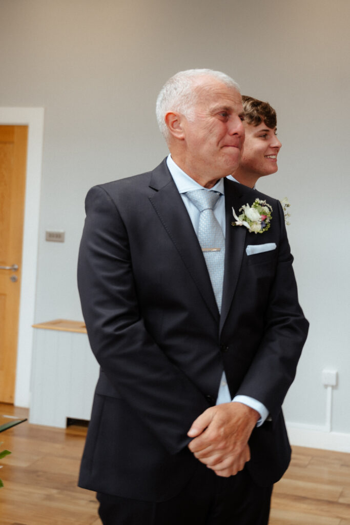 Bredenbury Court Barns wedding ceremony photos by Hereford Wedding Photographer