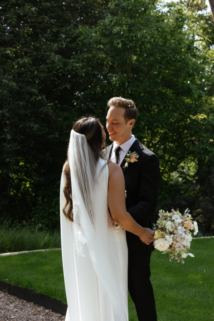 couple photos at kiftsgate court gardens by cotswolds wedding photographer