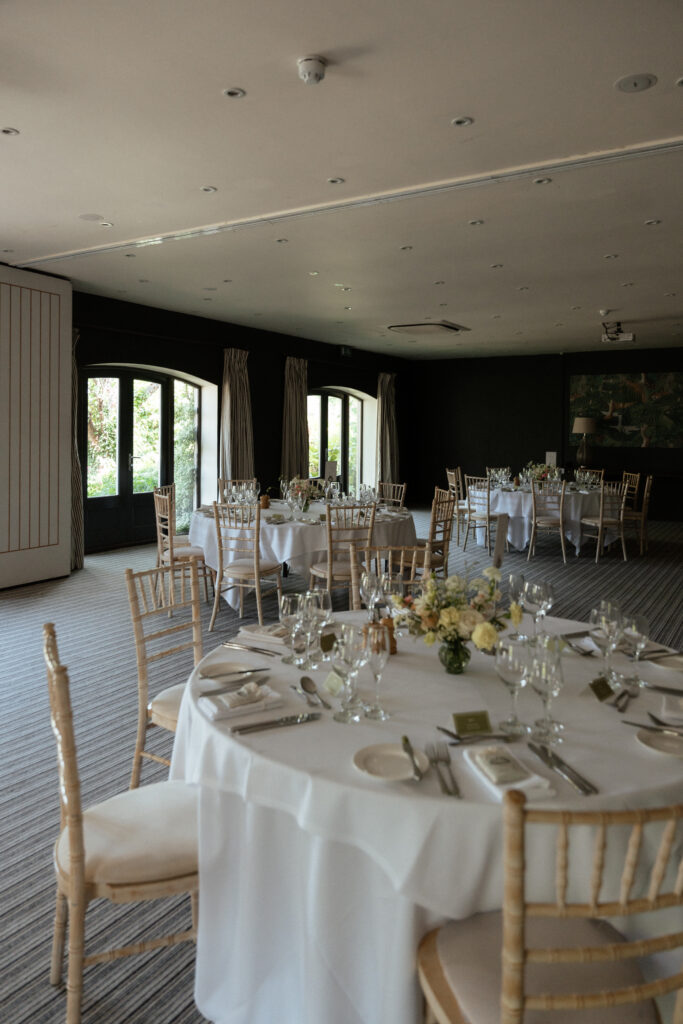 cocktail hour for wedding at manor house hotel by cotswolds wedding photographer