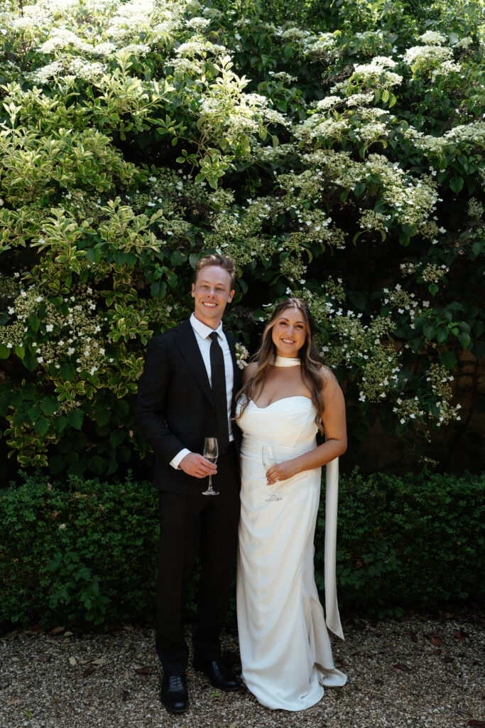 cocktail hour for wedding at manor house hotel by cotswolds wedding photographer