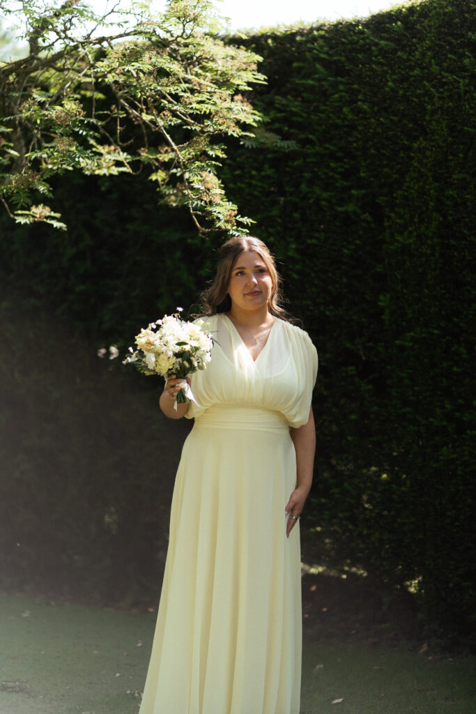first look at the water garden at kiftsgate court gardens by cotswolds wedding photographer
