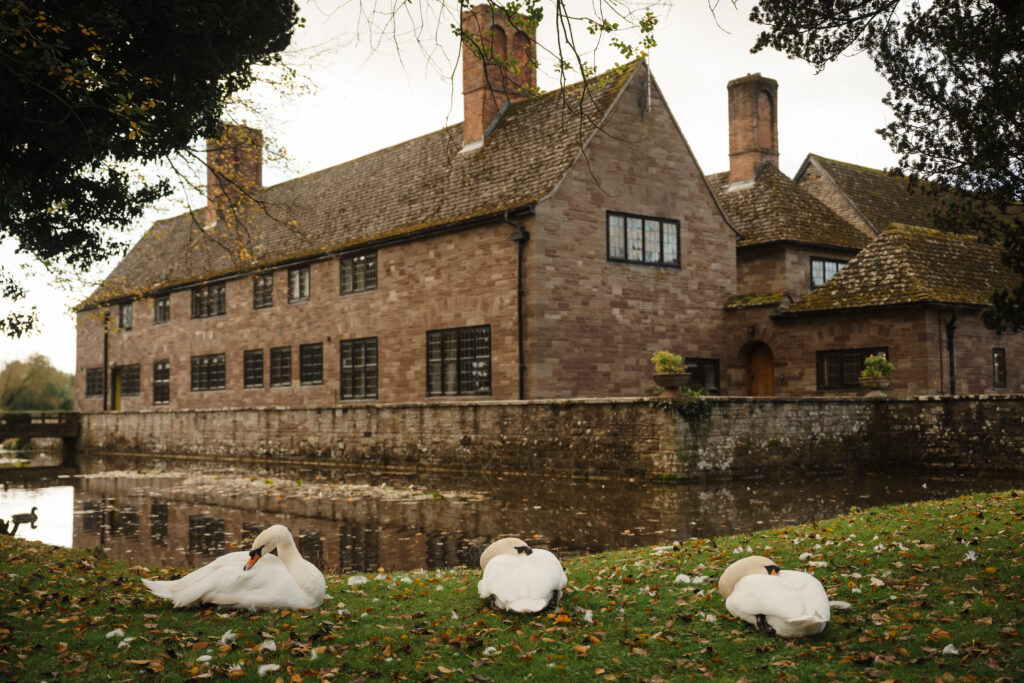 bridal prep at brinsop court for autumn wedding by hereford wedding photographer
