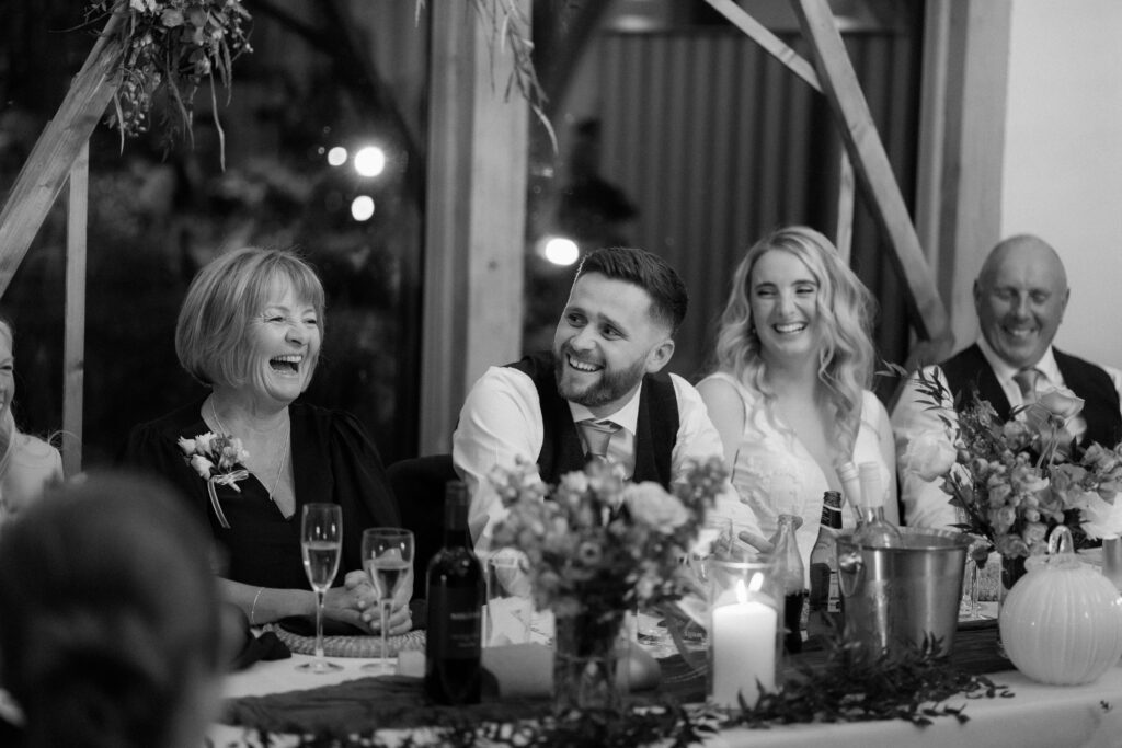 evening reception at brinsop court for autumn wedding by hereford wedding photographer