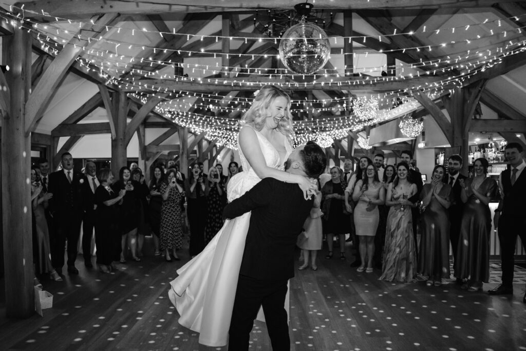 evening reception at brinsop court for autumn wedding by hereford wedding photographer