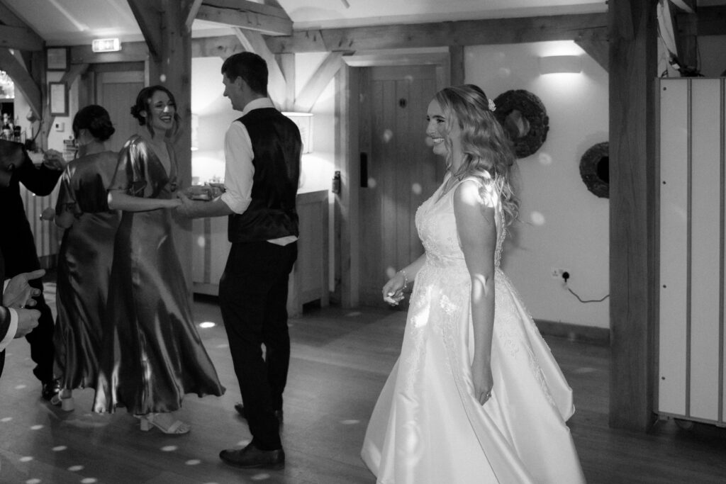 evening reception at brinsop court for autumn wedding by hereford wedding photographer