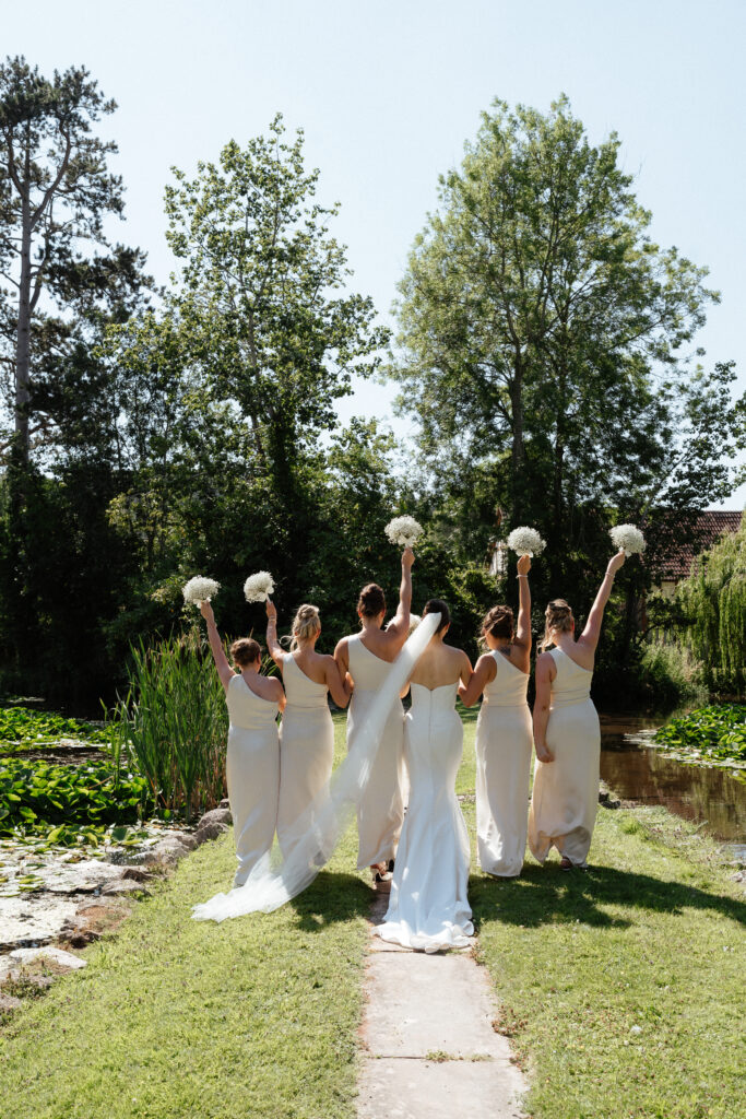 cocktail hour at brinsop court by wedding photographer