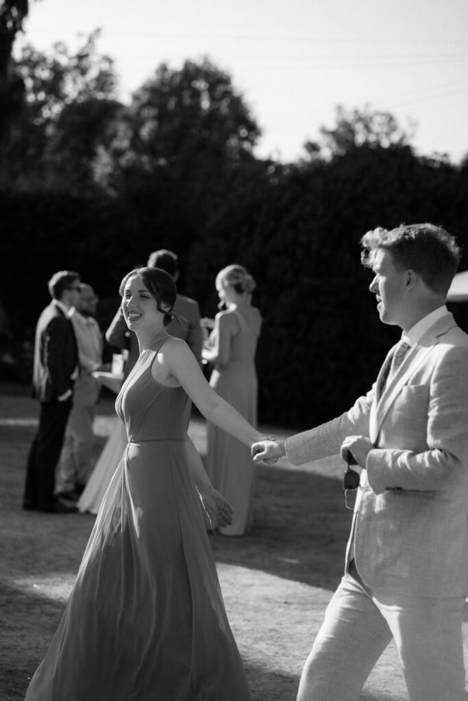 Davenport House wedding photos taken by Cotswolds wedding photographer at golden hour for couple portraits