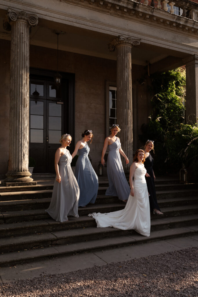 Davenport House wedding photos taken by Cotswolds wedding photographer at golden hour for couple portraits