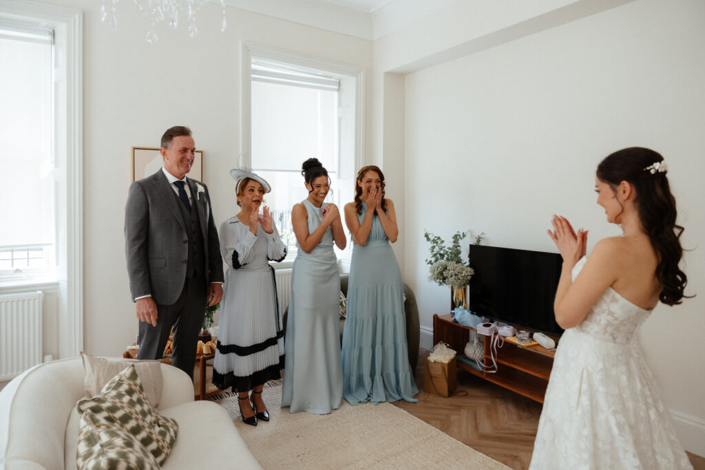 bridal prep for bath wedding photographed by Cotswolds wedding photographer
