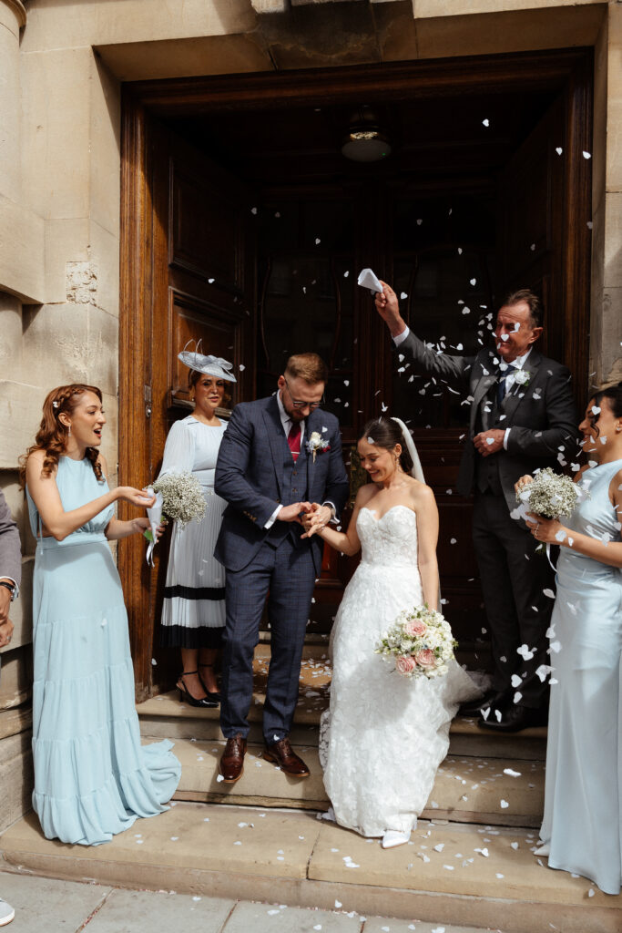 guildhall ceremony in council chamber for bath wedding photographed by Cotswolds wedding photographer